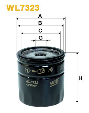 WIX FILTERS Масляный фильтр WL7323